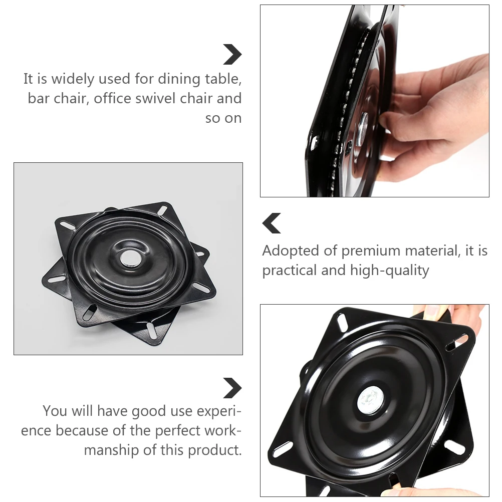 

Thicken Rotating Iron Turntable Stainless Steel Heavy Duty Table Turntable Rotating Bearing Turnplate Kitchen Office Storage