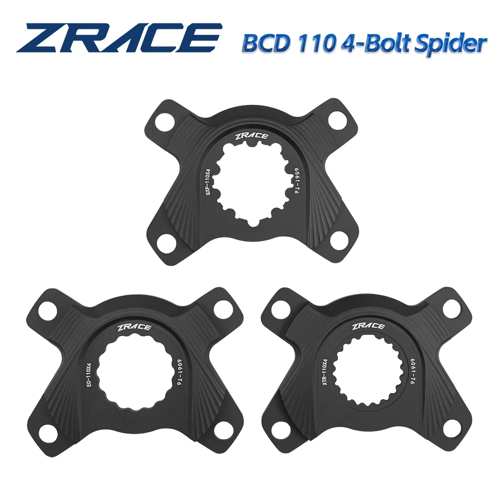 ZRACE UNCHAINED Direct Mount BCD110 4-Bolt Spider for 105 ULTEGRA DURA-ACE Chainring, BCD110 4-Bolt Chainrings