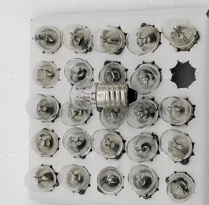 Lot de 10 ampoules indicatrices à vis 6,3V 12V 24V 30V 36V 2W 3W 5W 0,15A, petit format, avec douille B9 E10, pour interrupteur et éclairage