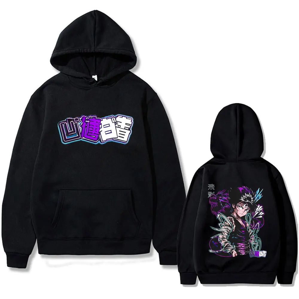 

Anime YuYu Hakusho Hiei Graphic Hoodie Men Women Fashion Casual Oversized Hooded Sweatshirt Male Harajuku Manga Pullover Hoodies