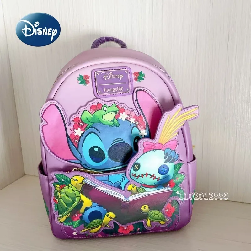 Disney Stich Neue Loungefly Rucksack Luxus Marke Original Mode Mini frauen Rucksack 3D Cartoon Nette Freizeit Reise Rucksack