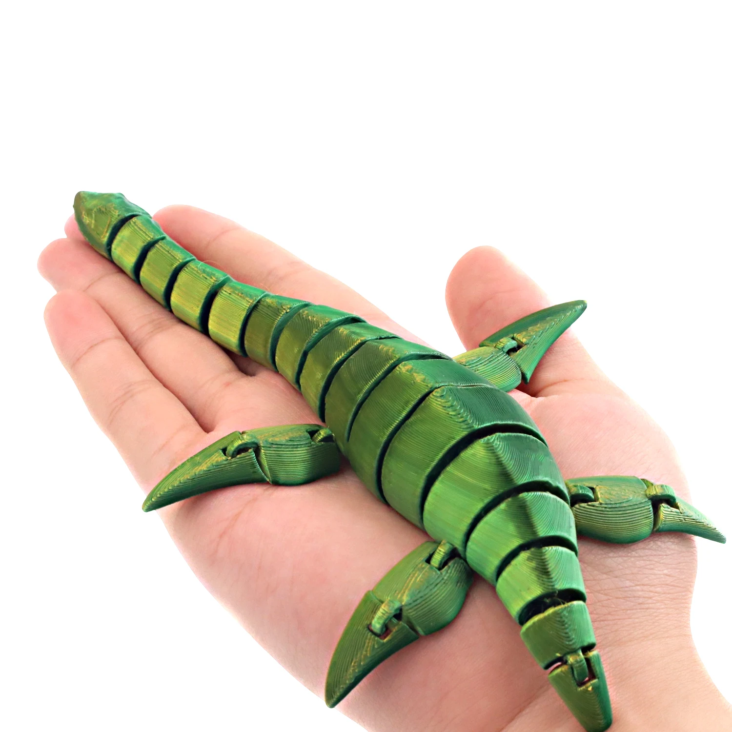 تنين طويل العنق مطبوع ثلاثي الأبعاد، لعبة متحركة مشتركة، زخرفة تنين جديدة، هدية مزخرفة