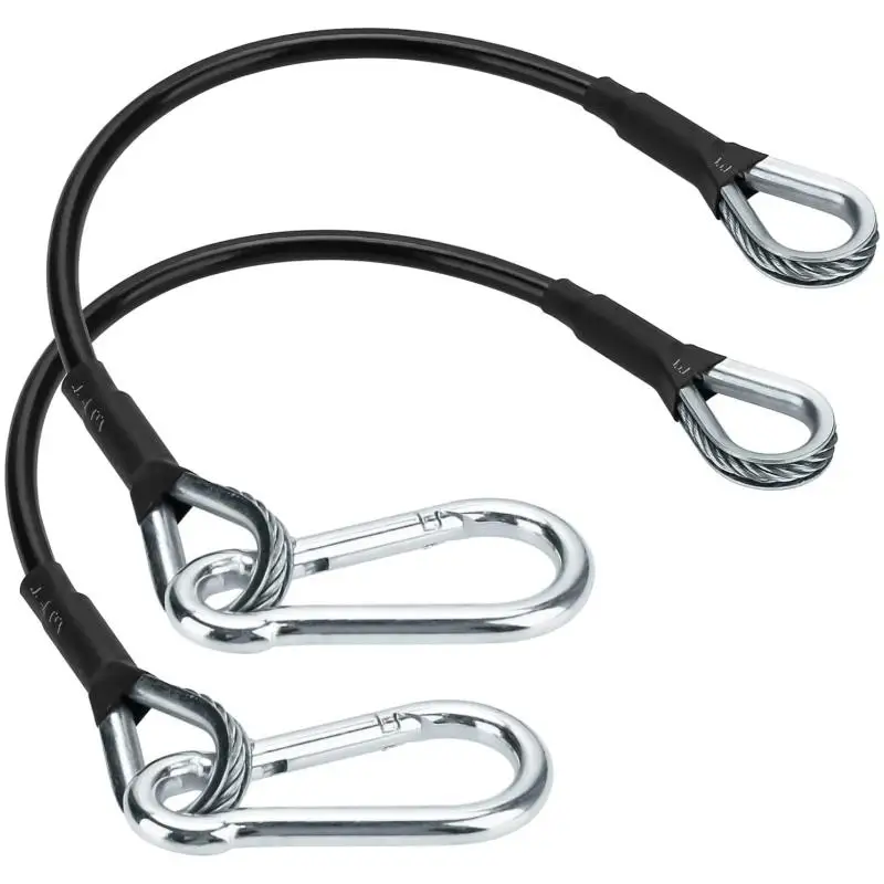 1/2 قطعة تمديد كابل الصالة الرياضية متوافق مع Bowflex ملحقات صالات الألعاب الرياضية المنزلية لآلة LAT/Tricep Pull Down وملحقات الساق 25 سنتيمتر