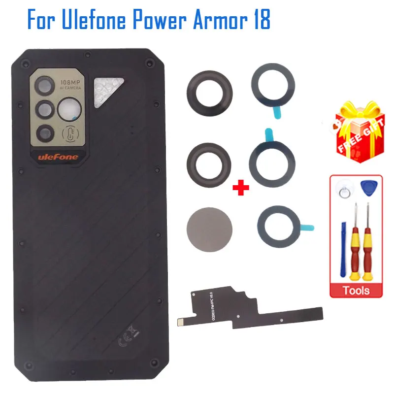 New Original Battery Cover Rear Main Sub Camera Lens And Infrared Pass Filter Lens Cover For Ulefone Power Armor 18 Smart Phone