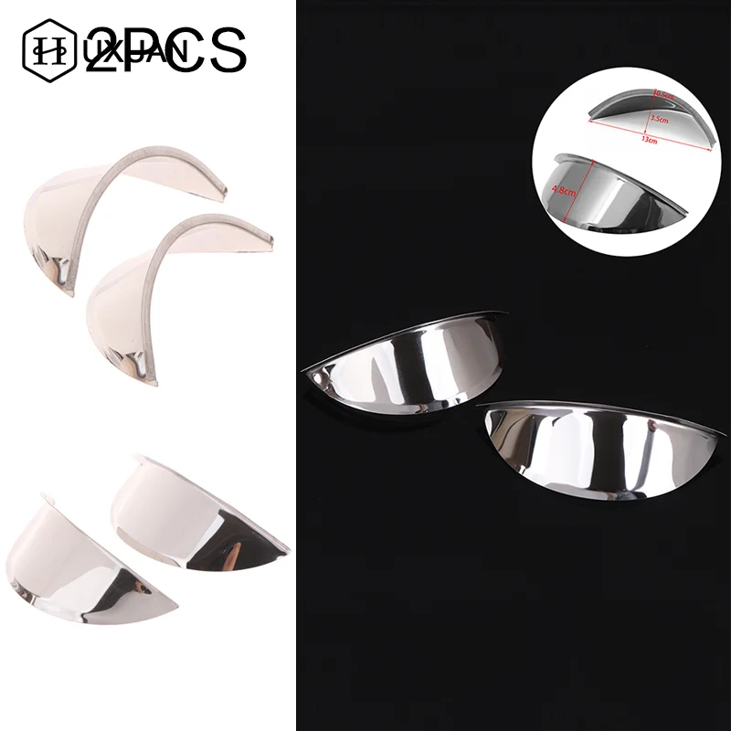 1pcs Universal Chrome Metal Scooter Headlight Rainproof Cover 5.75