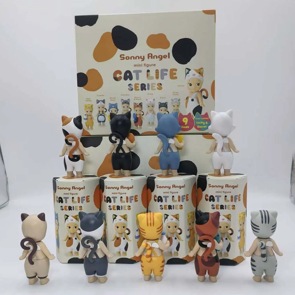 Mini Sonny Blind Box Cat Life And Dog Time Series Sammlung Anime-Figur Ornament Puppe Fans Kinder Weihnachtsgeschenke