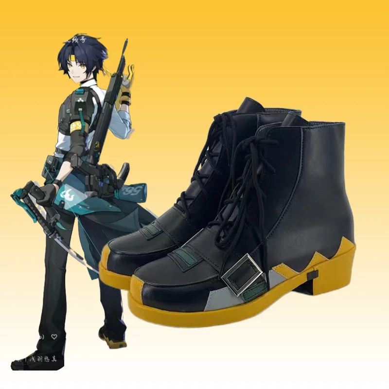 Asaba Harumasa Cosplay Schoenen Anime Zenless Zone Zero Laarzen Carnaval de Halloween Voor Man