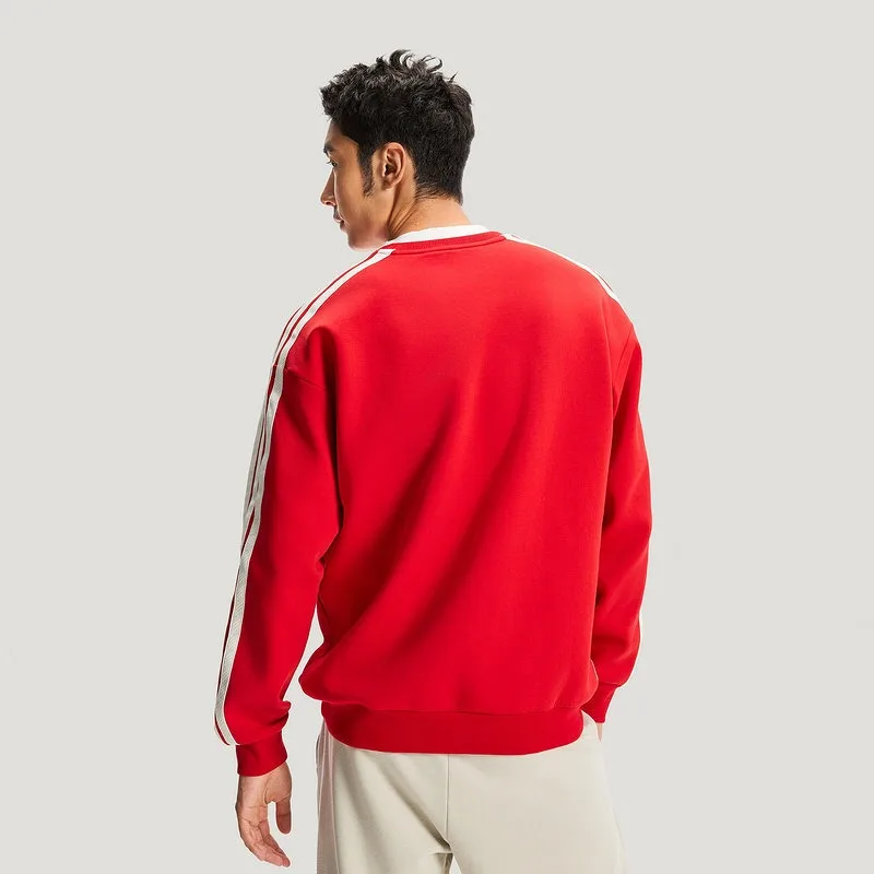Adidas New Year's Red Sweater 26 New Men's Knitted Casual Loose Jumper KR2516