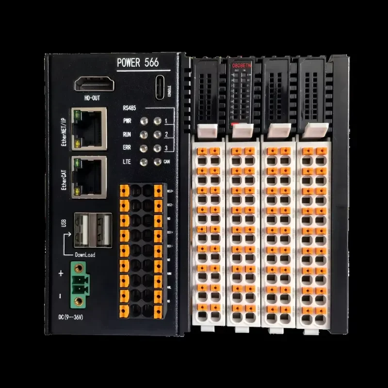 Industrial Edge IoT Gateway With GPIO Module 8DI/8DO/4AI/2AO/RS232/RS485/CAN/2LAN/WIFI/4G LTE IOT Gateway With GPIO Module