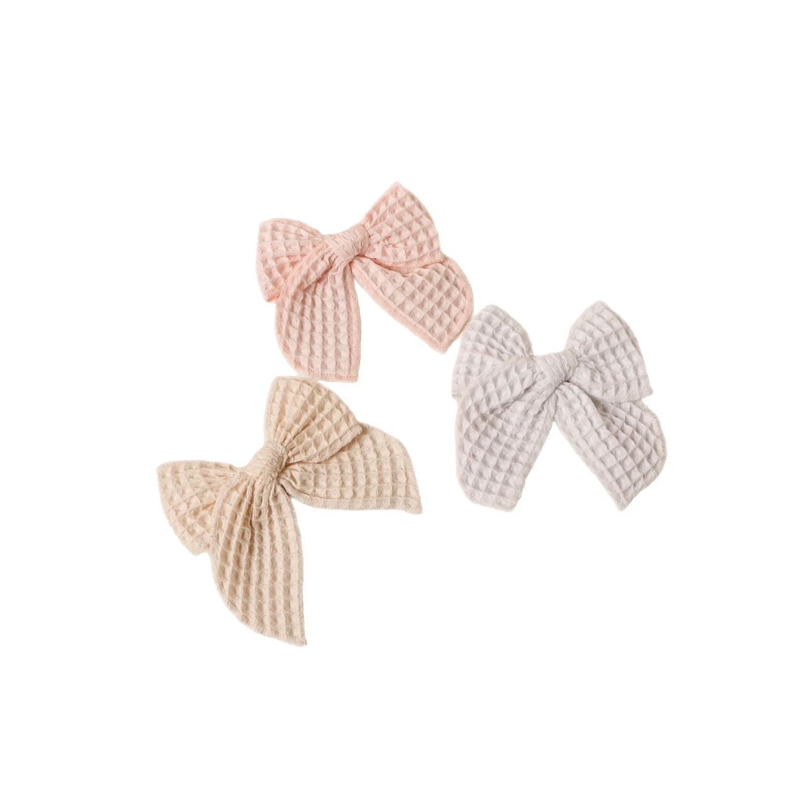 1pc Hair Clips for Baby Girls Linen Cotton Bows Hairpin Child Hair Accessories Kids Princess Barrette Spring Headwear