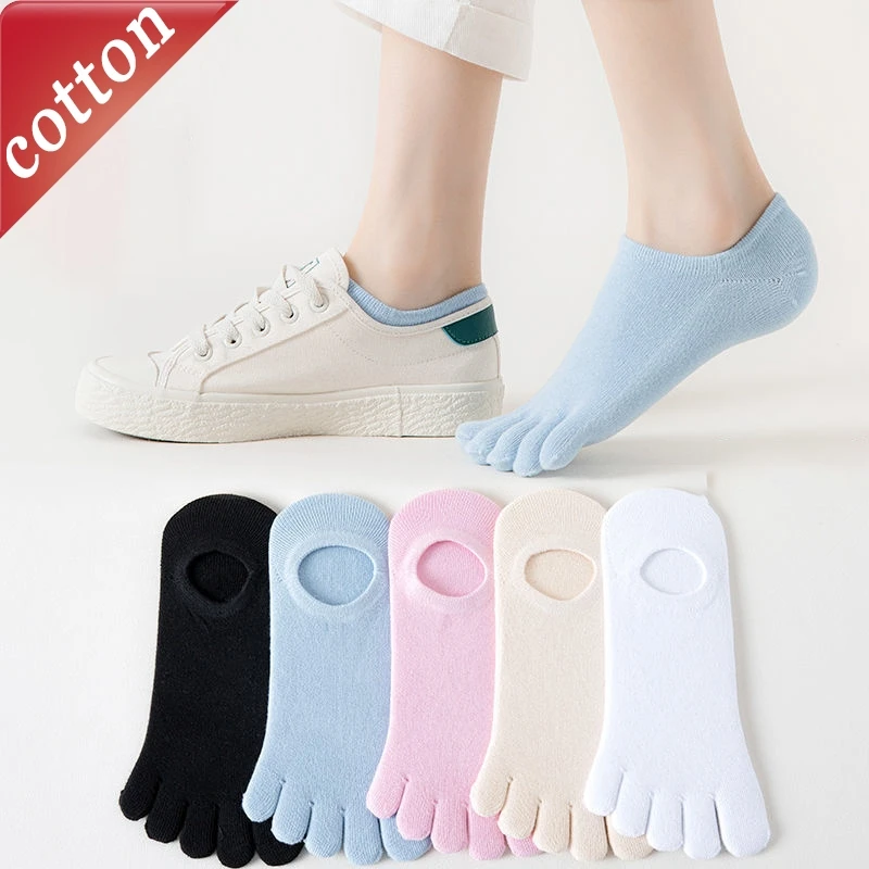 

Women's Ankle Socks Japanese Harajuku Summer Simple Versatile Casual Toe Socks High-quality Comfortable Cotton Socks For Girl