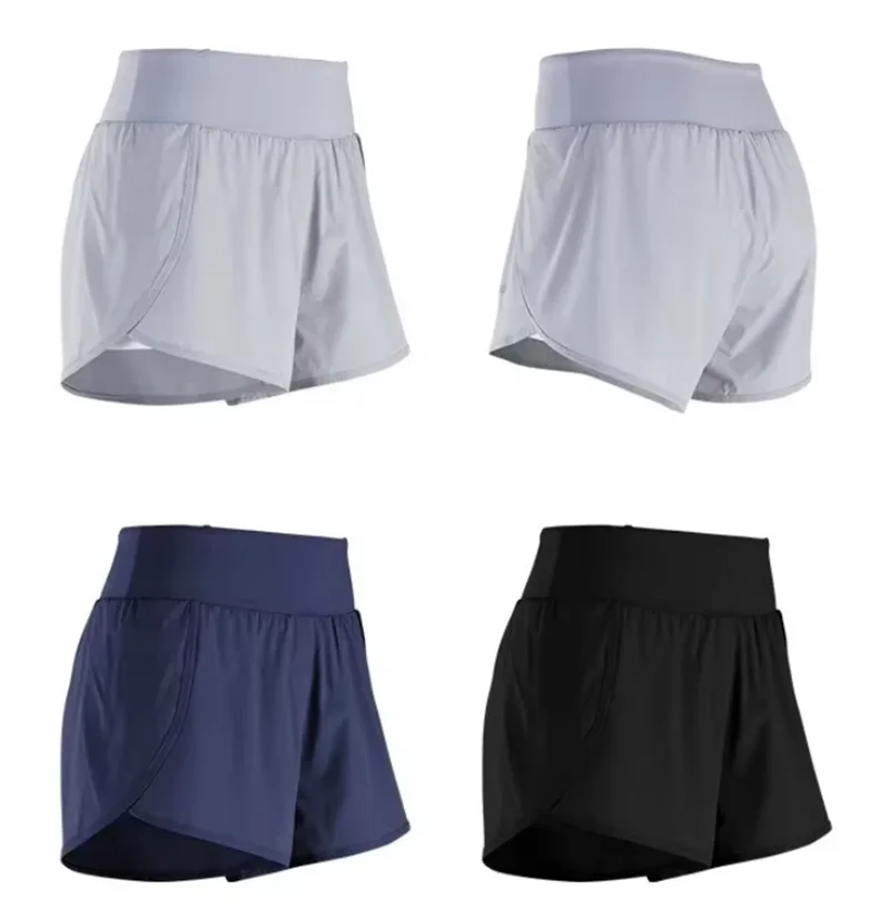 2026 Sommer Neue Damen-Laufshorts Anti-Scheuer Professionelle Fitness-Trainingsshorts mit Rückentasche Schnelltrocknende 3-Zoll-Shorts – Detail 1