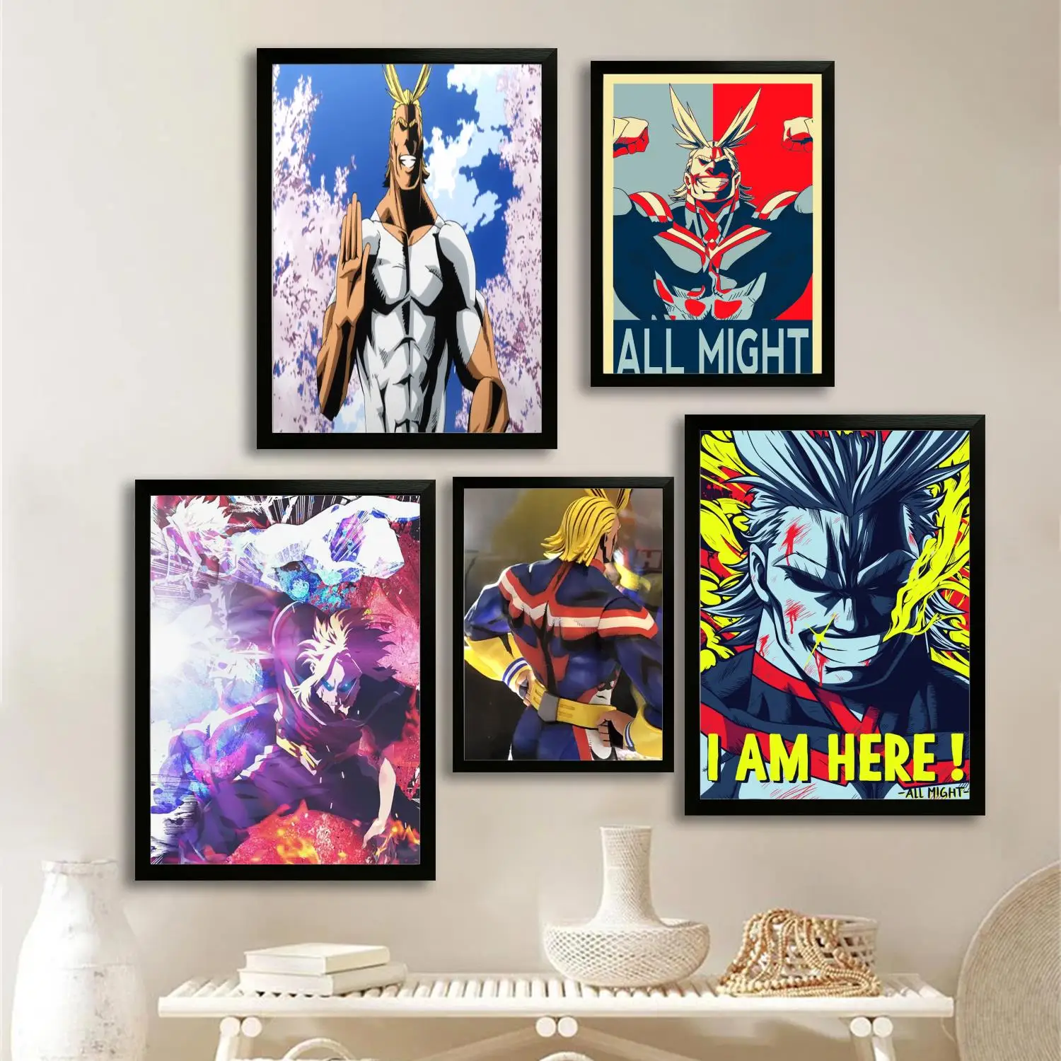 all might Cartoon Canvas Art Poster and Wall Art, Picture Print, Modern Family Bedroom Decor, Posters,Decorative painting