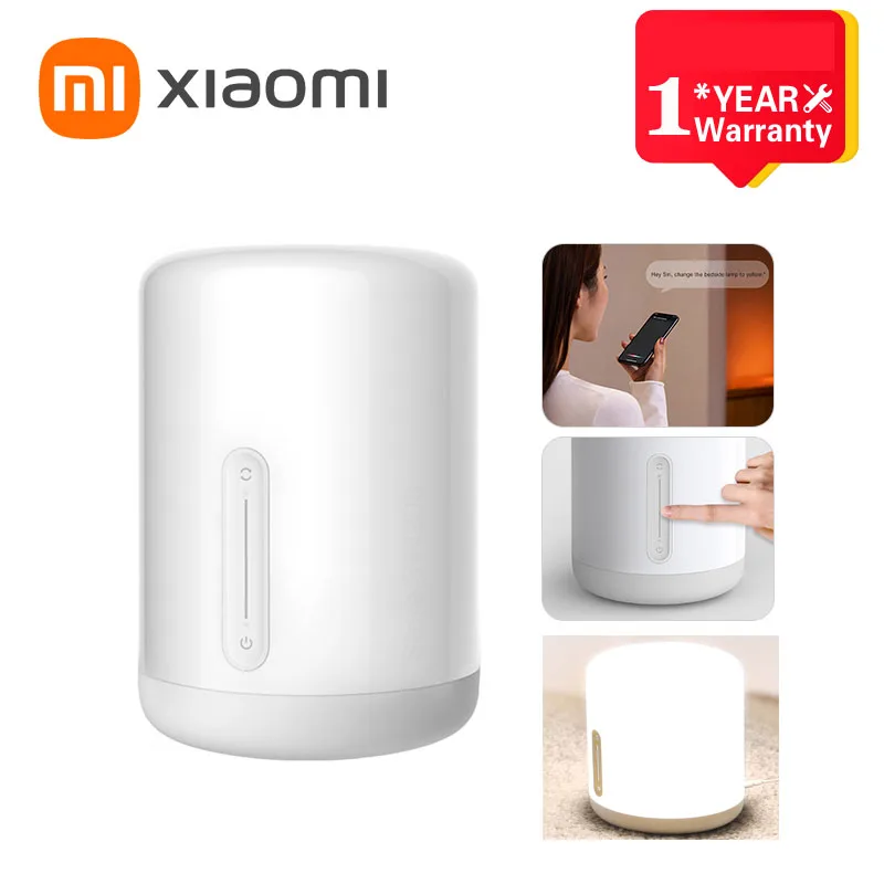 

XIAOMI Mijia Bedside Table Lamp LED Wake up Night Light 2 Large Luminous Area Touch Switch Lamp Smart Voice Control Mi Home