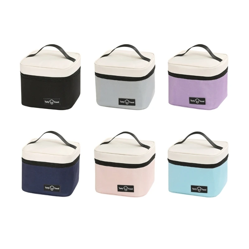 Insulated Lunch Bag Container with Fashionable Pattern for Outdoor Meals Dropship