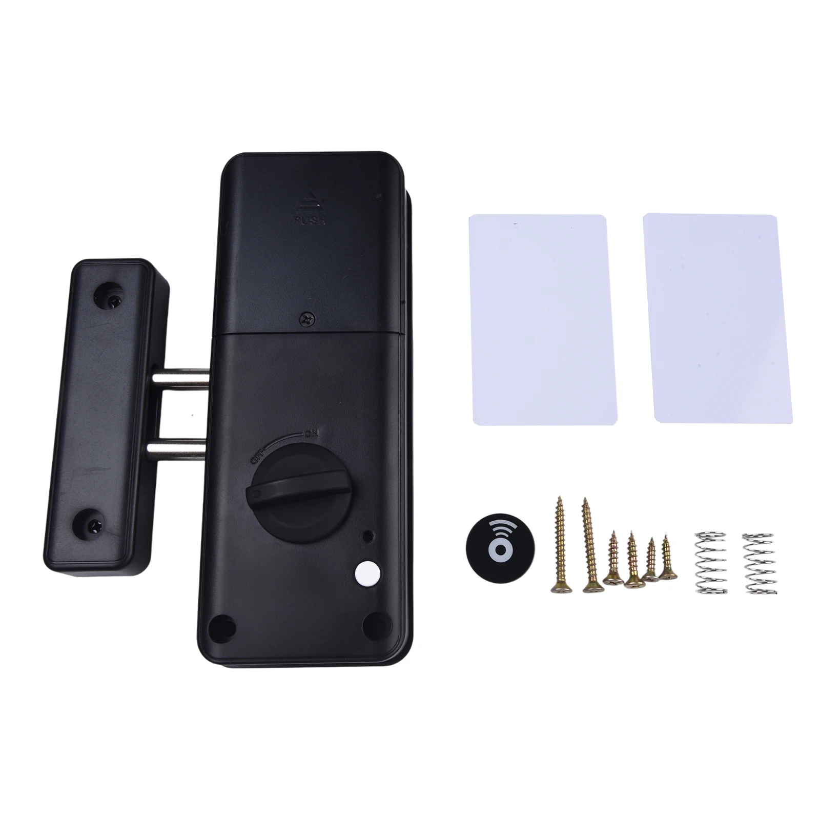 Electronic IC for Card Door for Lock for Wood Doors Indoor Burglar Security Lock No Drilling Required Invisible Installation ABS