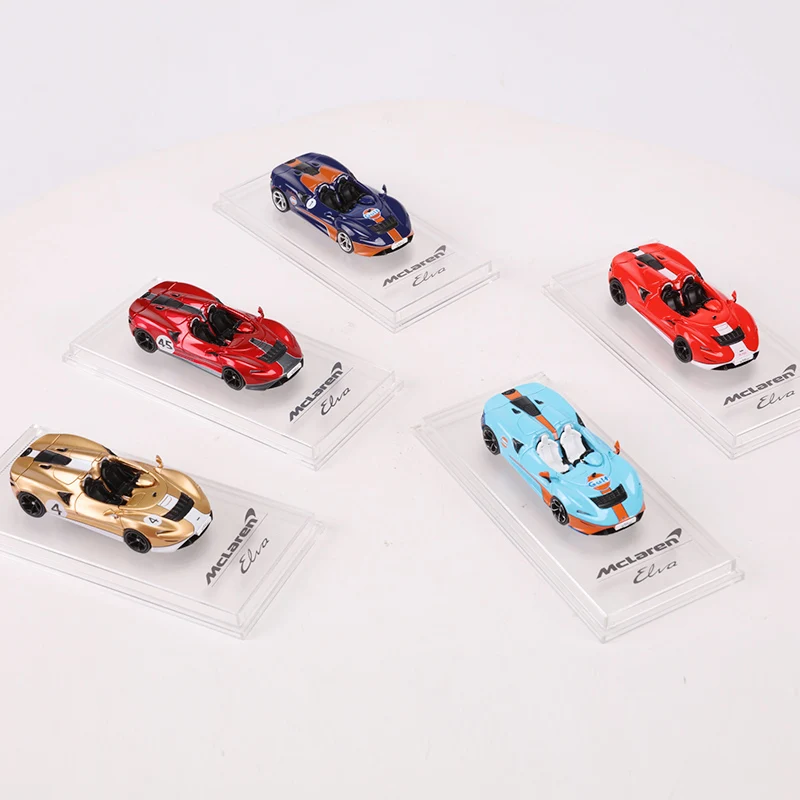 On sale CM Model 1:64 Elva Diecast Model Car Blue And Gray Spot stock