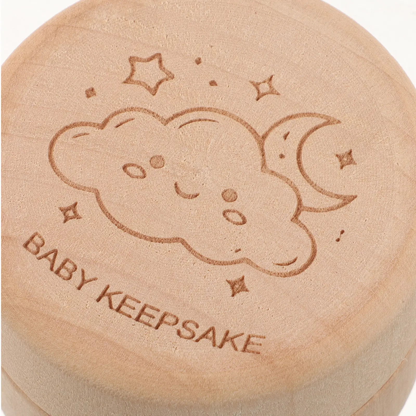 Wooden Baby Tooth Fairy Box 2 Inch First Lost Tooth Hair Collection Wood Keepsake Organizer Memory Souvenirs Storage
