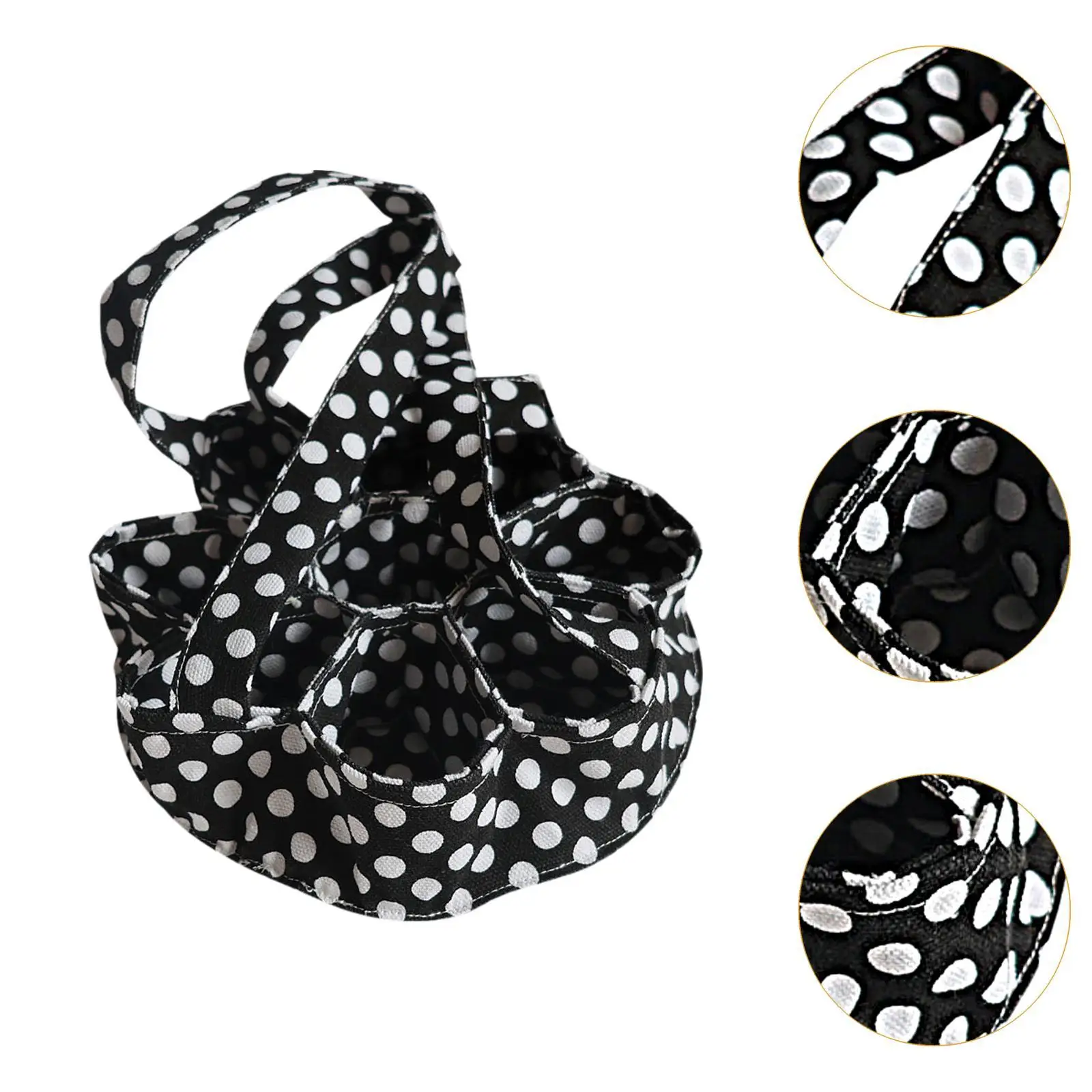 Multi Compartment Canvas Eggs Collecting Basket with Handle for Farmhouse Home and Kitchen