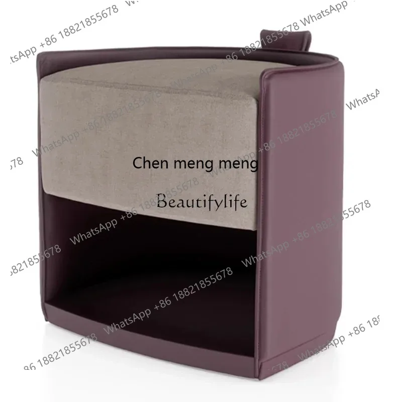 New style Italian light luxury flannel dresser stool modern simple dressing stool s8350