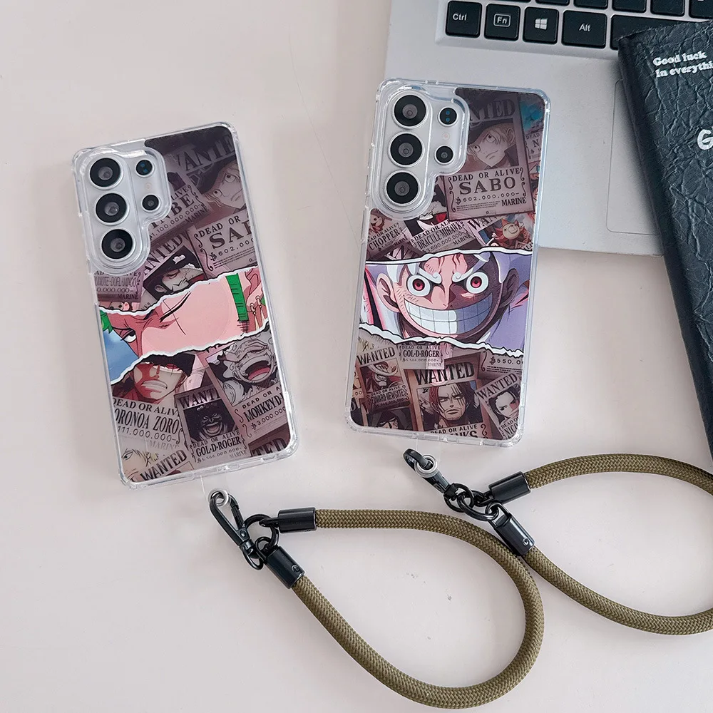 Anime One Piece Luffy Roronoa Zoro Magnetic Magsafe Wireless Charge Phone Case For Samsung Galaxy S26 25 24 23 Ultra Puls Cover