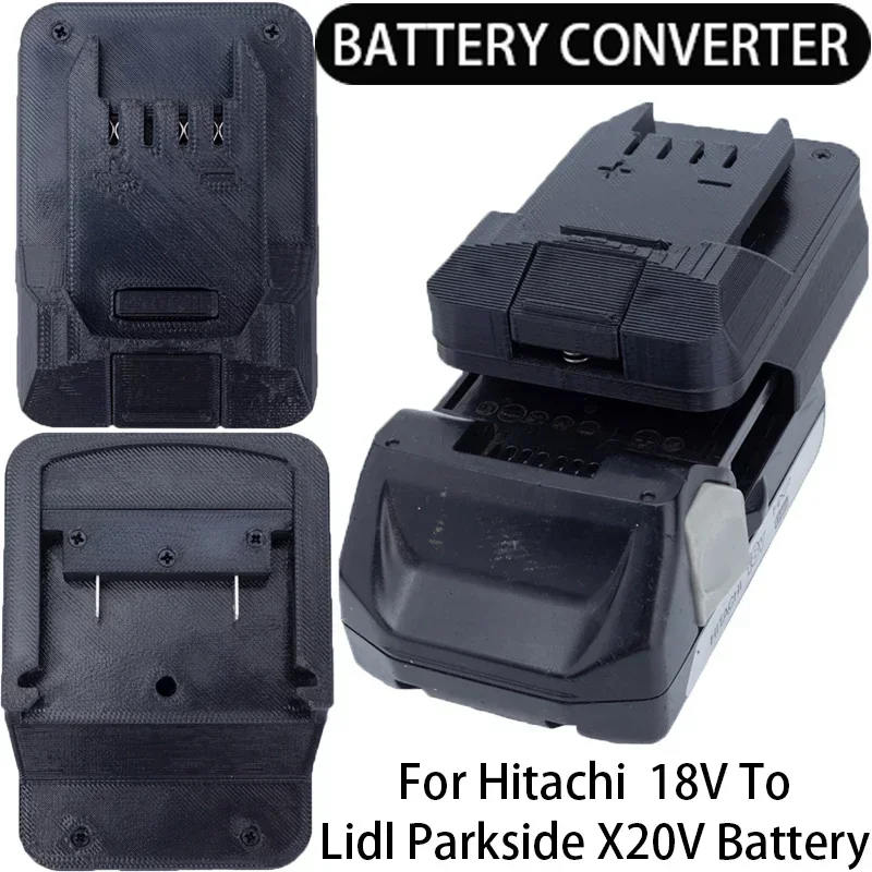 Conversor para Ferramentas da Série Lidl Parkside X20v para Hitachi 18v Li-ion Adaptador de Bateria Ferramentas Elétricas Acessórios Ferramentas Furadeira Elétrica