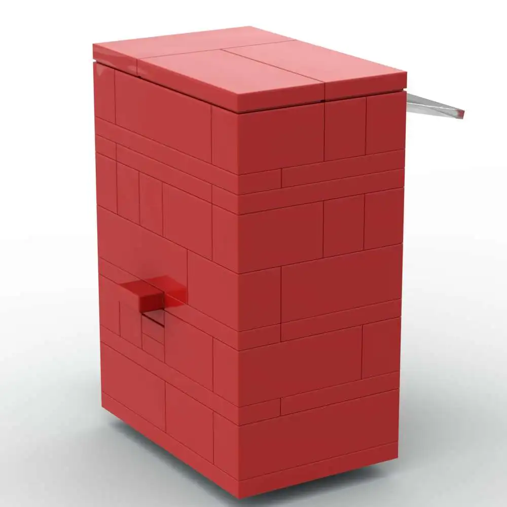 MOC Building Block Model Ornament, Blockman City Daily Necessities Beverage Vending Machine, Mall Street Beverage Machine Model
