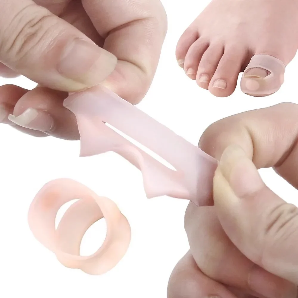 2 قطعة حامي إصبع القدم يحمي من فرك أظافر القدم نام الذرة بثور وغيرها من مشاكل أصابع القدم المؤلمة أداة العناية بالقدمين