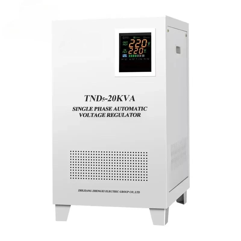 TND Single Phase Home Office Voltage Regulator 10KVA-40KVA AC 220V 110V Servo Type Stabilizer for Home Office Use