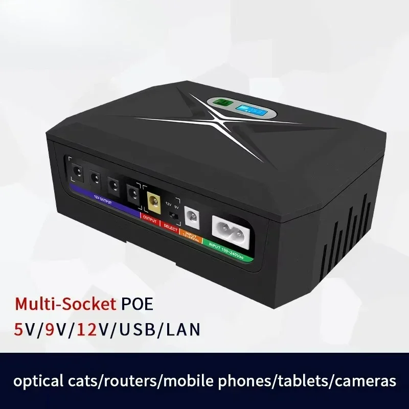 

Smart DC Mini UPS Backup Power Supply 5V 9V 12V 19V Camera Mini UPS Router And WiFi Antenna
