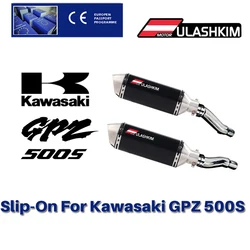 Exhaust Escapes Slip On For KAWASAKI GPZ 500 S EX500 S EXHAUST SILENCER KIT GP ROUND STAINLESS 230SR