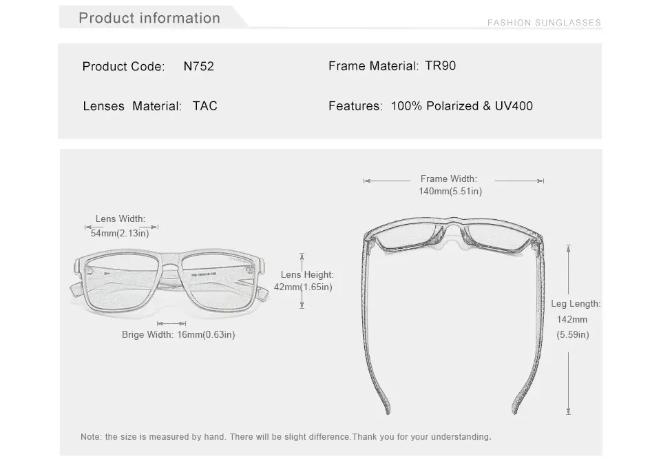 KINGSEVEN Sport Polarisierte Sonnenbrille Männer Frauen UV400 Objektiv Retro Rechteck Fashion Square Rahmen Brille Radfahren Brillen – Detail 2