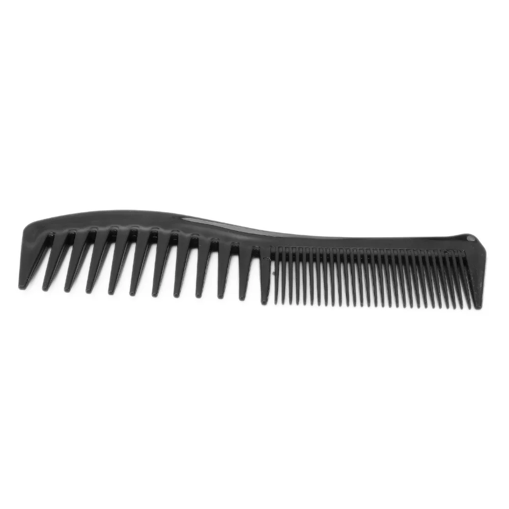 4PCS Double Sided Detangling Hair Comb Wide And Fine Teeth Black Barber Comb Fine Tooth Hairdressing Tool Home Salon Use