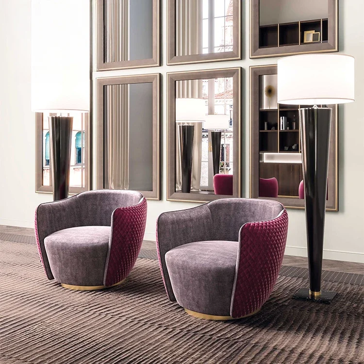 

Европейский скандинавский гостиничный номер, расслабляющий диван для отдыха, роскошный эксклюзивный монохромный современный тканевый диван для отеля