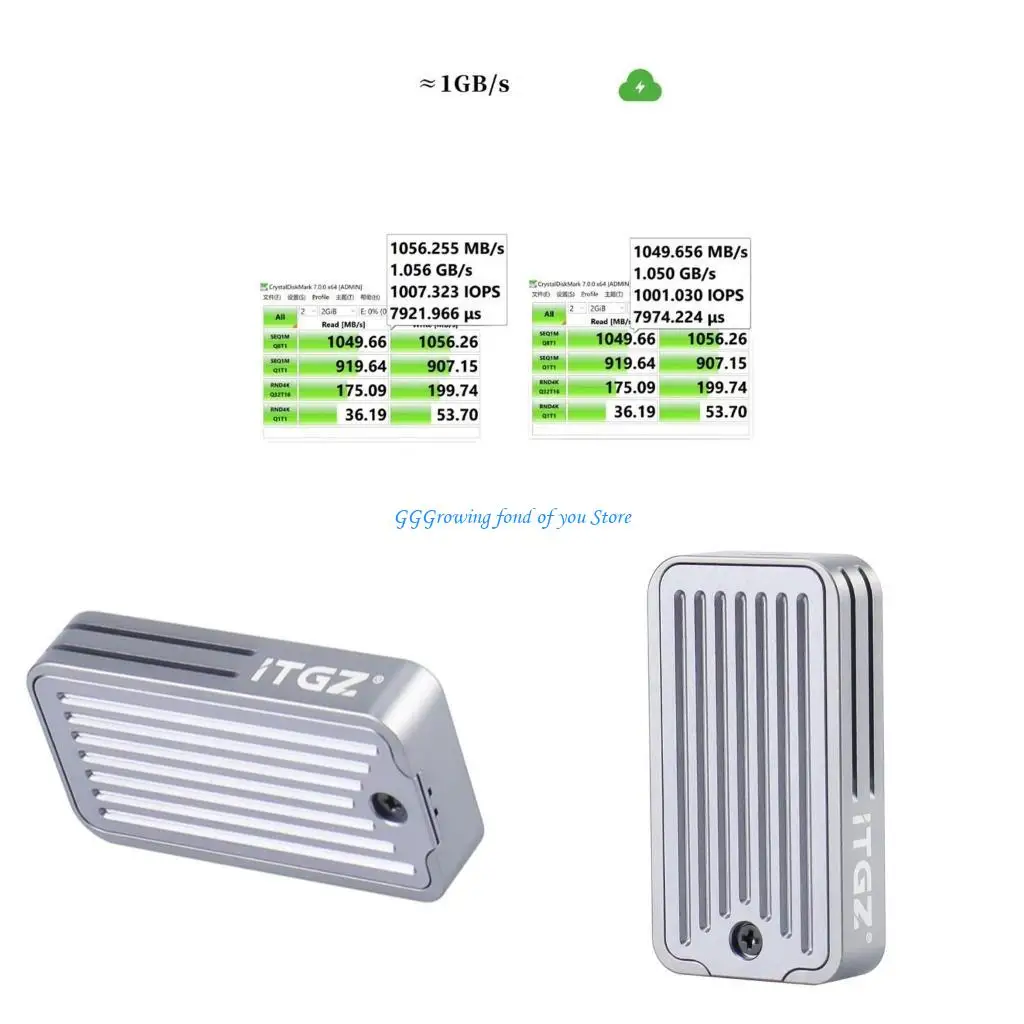 

H9EB 10GBPS M.2 SSD CASE NVME M.2 до USB3.1 SSD -адаптер SSD -бокс SSD Case JMS583