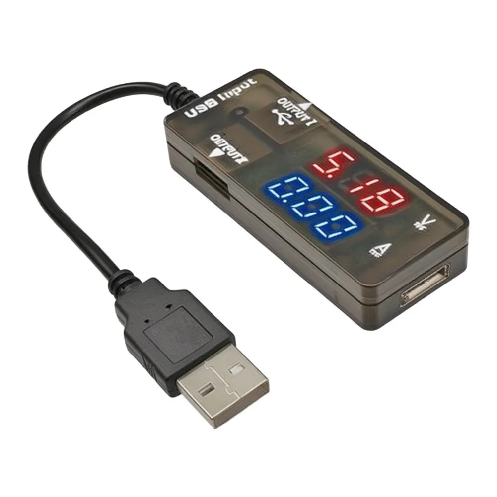 USB Tester Device for Accurate Voltage and For Current Monitoring 3.2V-10V 0-3A Compact Size 69x26x19mm for Technicians