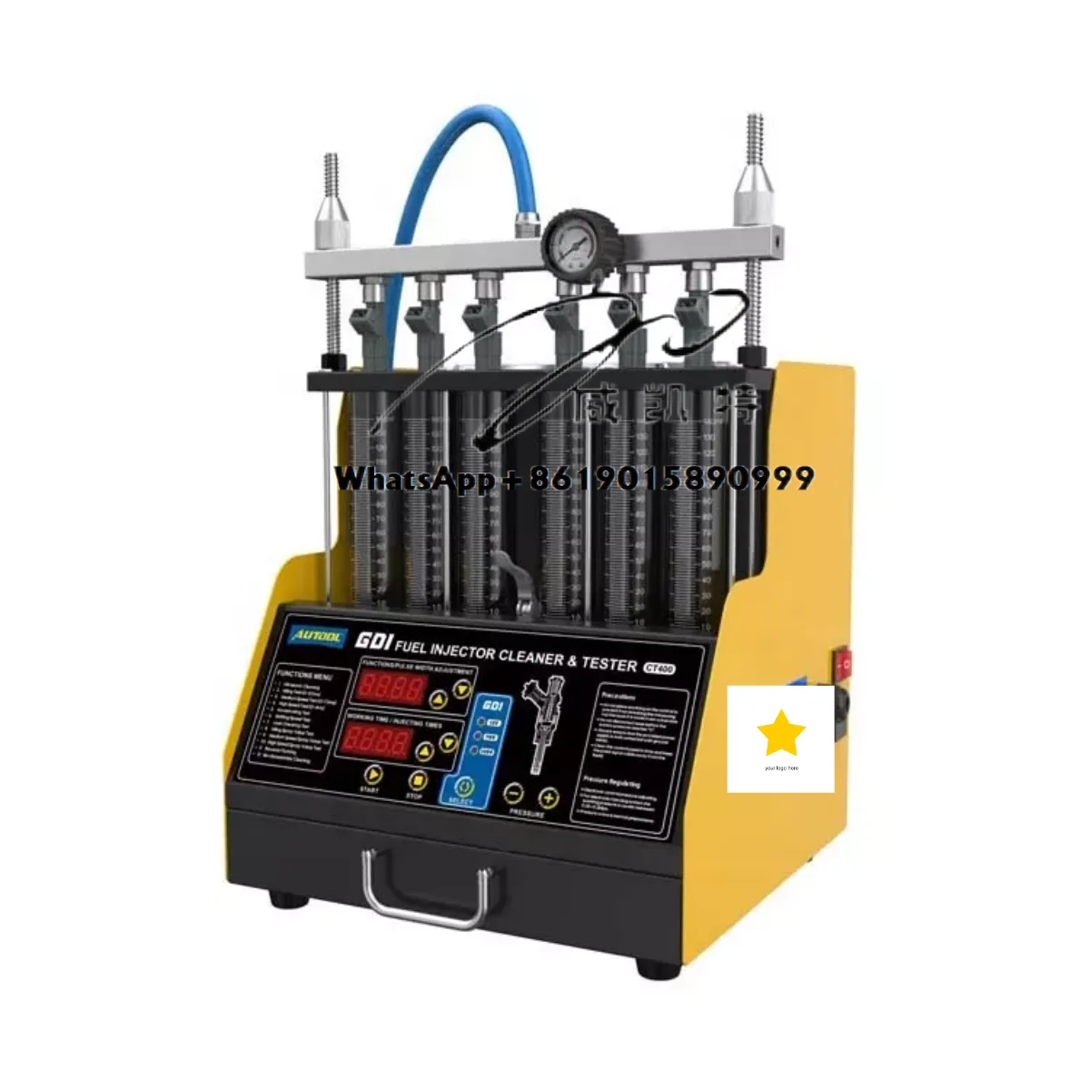 

Newest AUTOOL CT400 110V 220V GDI Car Engine Injection Test Machine Best Ultrasonic Fuel Injector Cleaner Flush