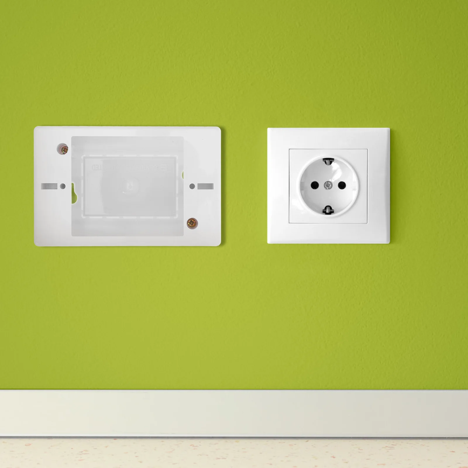 

Surface Mount Electrical Outlet Shallow Recessed Socket For Indoor Outdoor Use Wall Mounted Switch Box