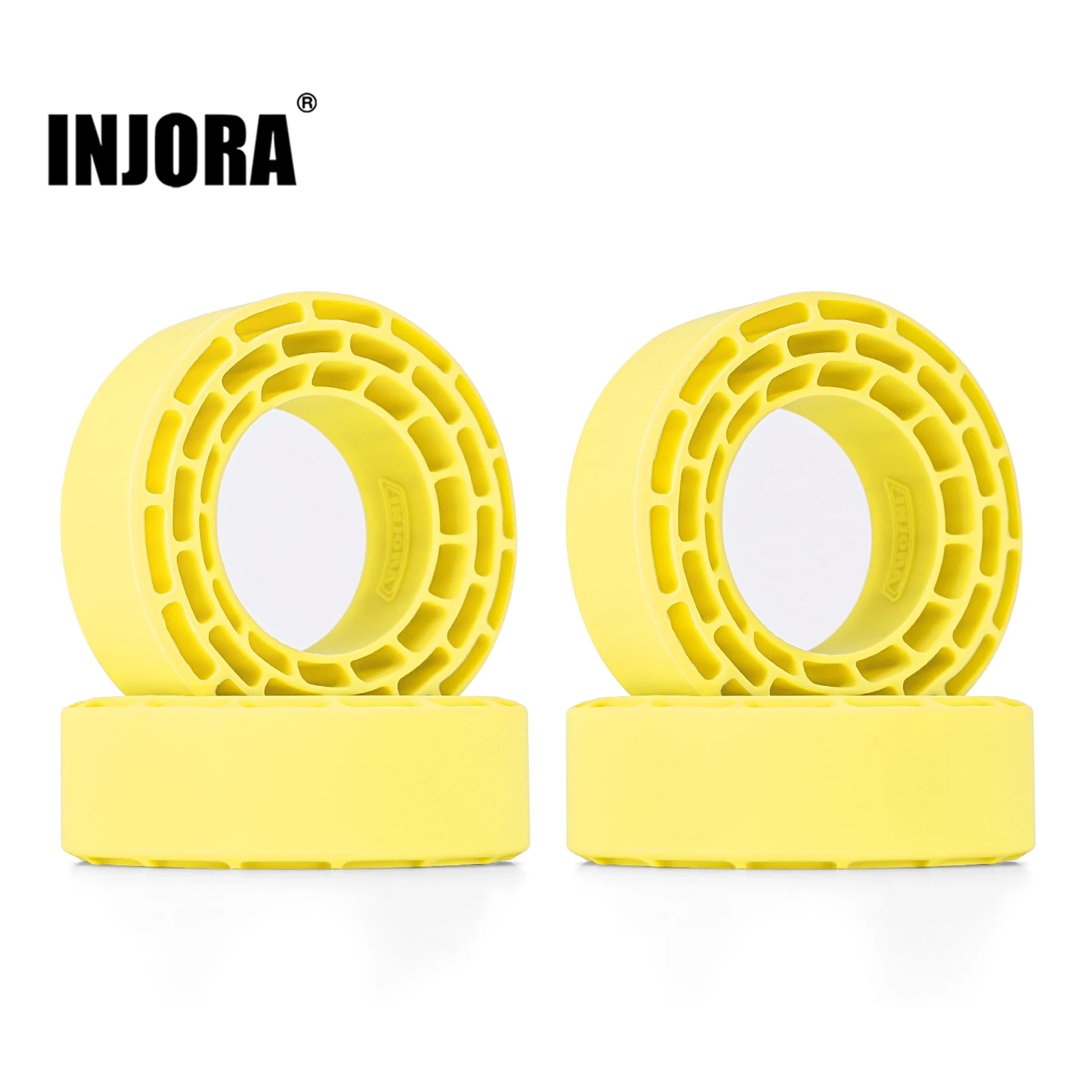 INJORA-insertos de goma de silicona para neumáticos, 4 piezas, 68-72mm, 1,3\