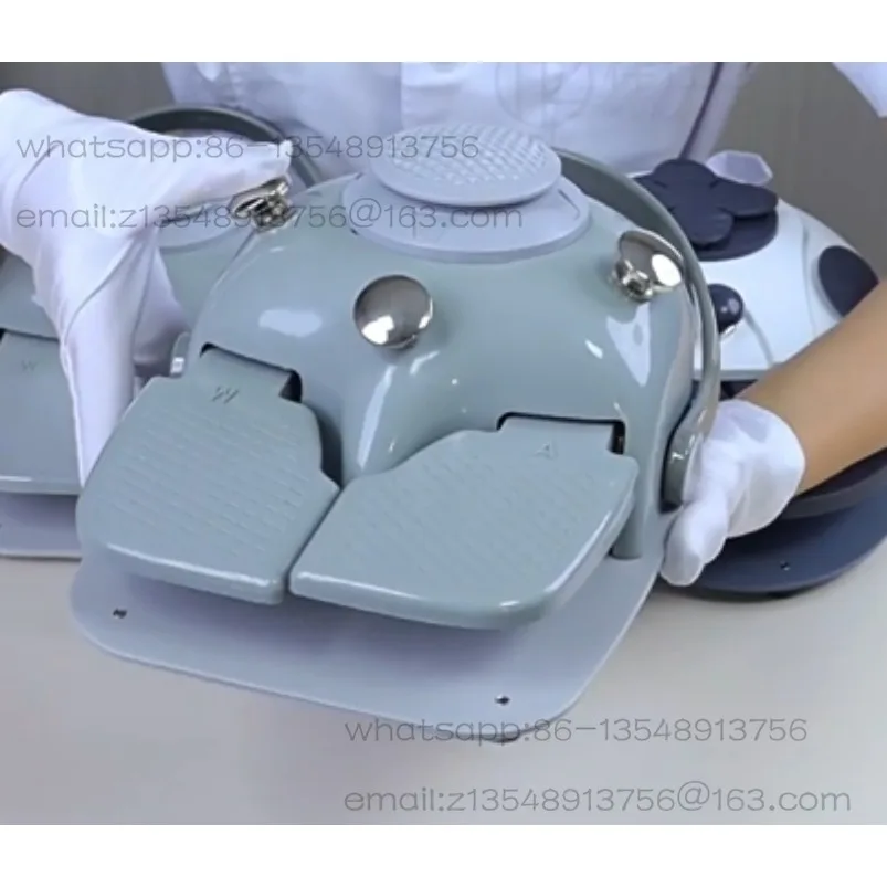 Dental chair four-hole foot switch, multi-functional foot pedal with flushing water supply system + bellows