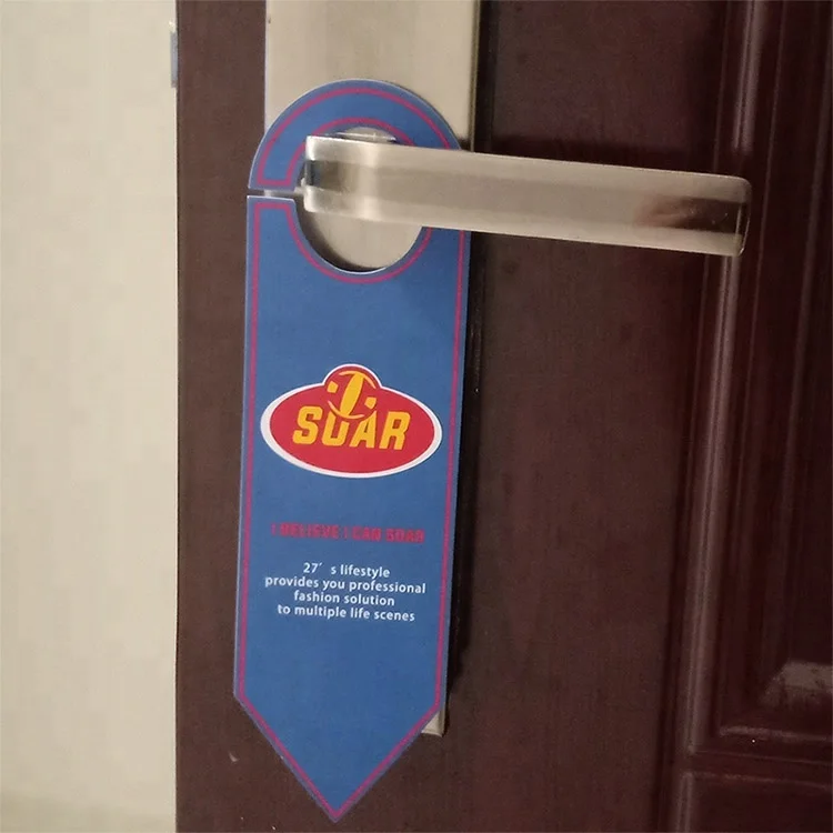 

Customized Printing Name Logo 0.76mm PVC Bright Hotel Door Hanging Card Label Parking Lot Permit Label Customizable in any size