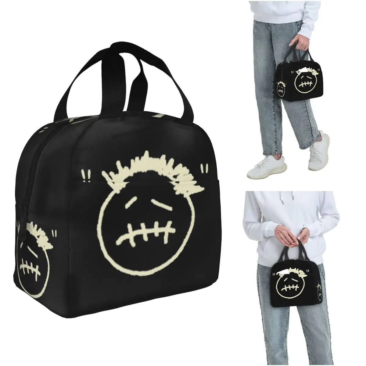 

Изолированная сумка для обеда с логотипом Cactus Jack для женщин и детей, портативные коробки для еды, термосумка для обеда