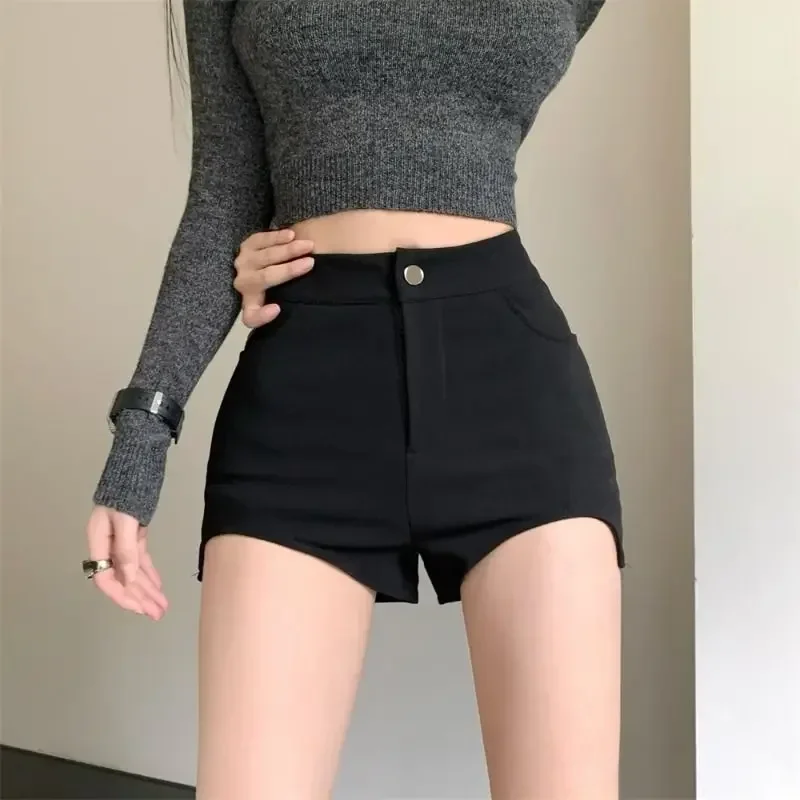 여성용 섹시한 반바지, S-3XL 슬림, 하이웨이스트, 시크한 캐주얼 스트리트웨어, 부드러운 패션, 개성, 베이직 얼짱, 올매치, 여름