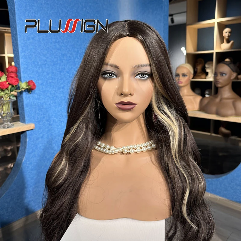 Plussign Mannequin Head Wig Stand With Eyelash Realistic Make Up Doll Head Mannequin Head with Shoulders Display For Wigs