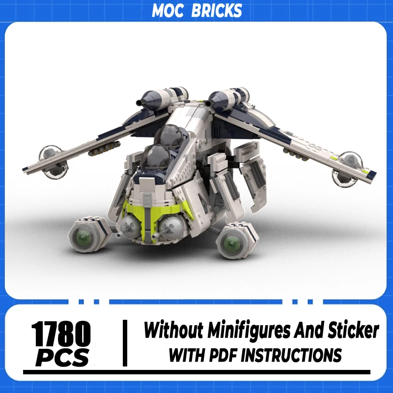 

Moc Building Blocks Republic Gunship Model Technology Bricks DIY Assembly Popular Star Series Holiday Construstion Toy Gifts