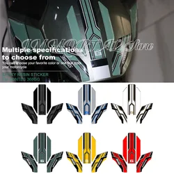 Front Mudguard Protection Sticker For ZONTES 368G 2025 3D Resin Protective Sticker Scratch Resistant Sticker