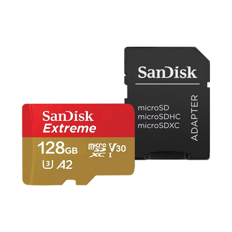 Sandisk Extreme Micro SD Card A2 V30 128GB U3 4K V30 A2 Class 10 Flash Card 512GB 64GB MicroSD/TF Card for Phone Camera image 3