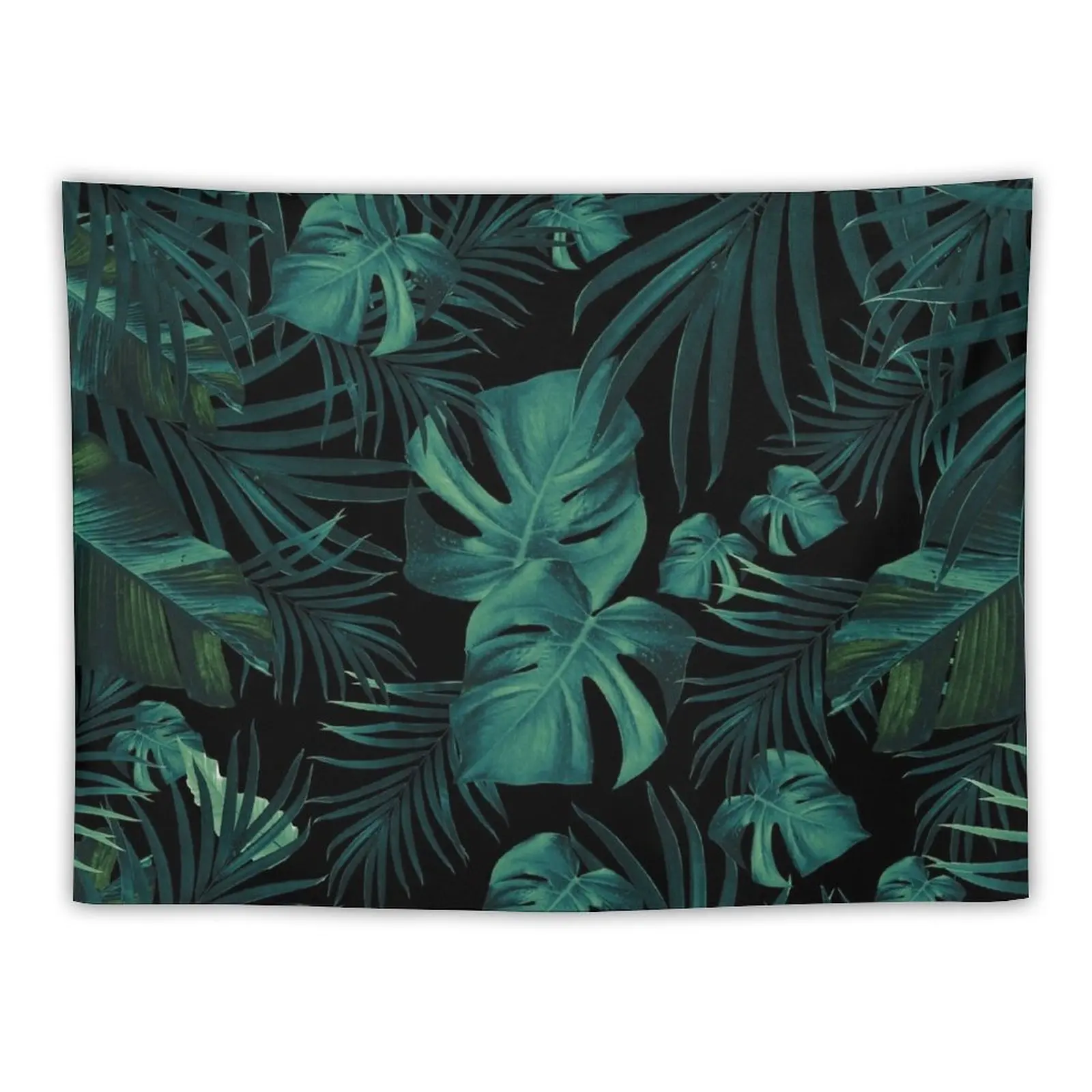 

Tropical Jungle Night Leaves Pattern #1 (2020 Edition) #tropical #decor #art Tapestry Tapestries Home And Comfort Decor