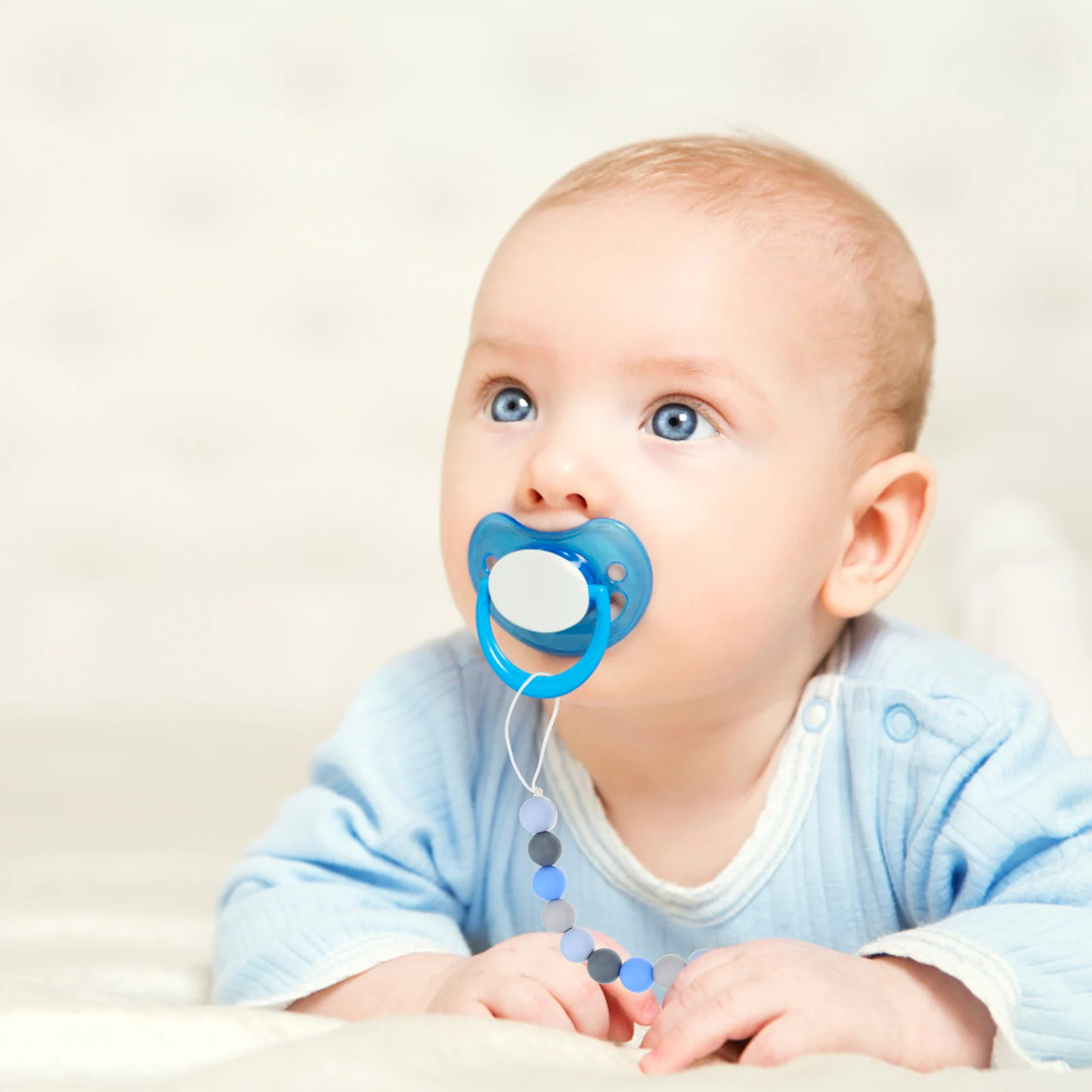 

2pcs Silicone Anti-Loss Pacifier Clips For Baby Girls Wear-Resistant Portable Teether Holder Household Baby Accessories