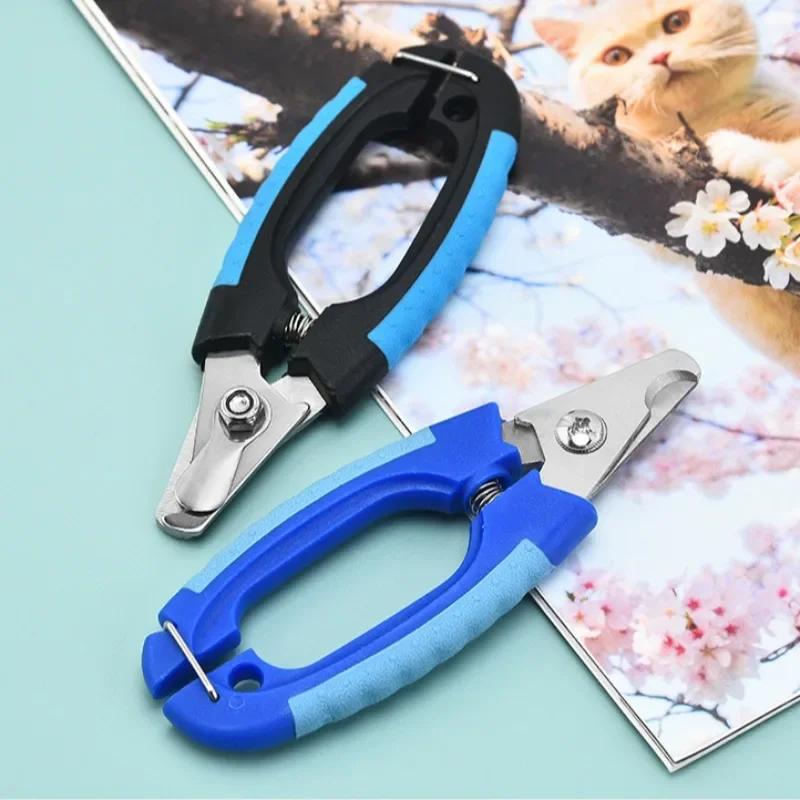 Professional Pet Cat And Dog Nail Clippers Ergonomic Stainless Steel Grooming Scissors Pet Dog Claw Nail Repair Scissors